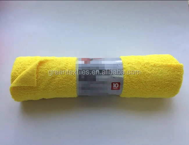 High quality multipurpose edgeless roll rolled microfiber cleaning towel