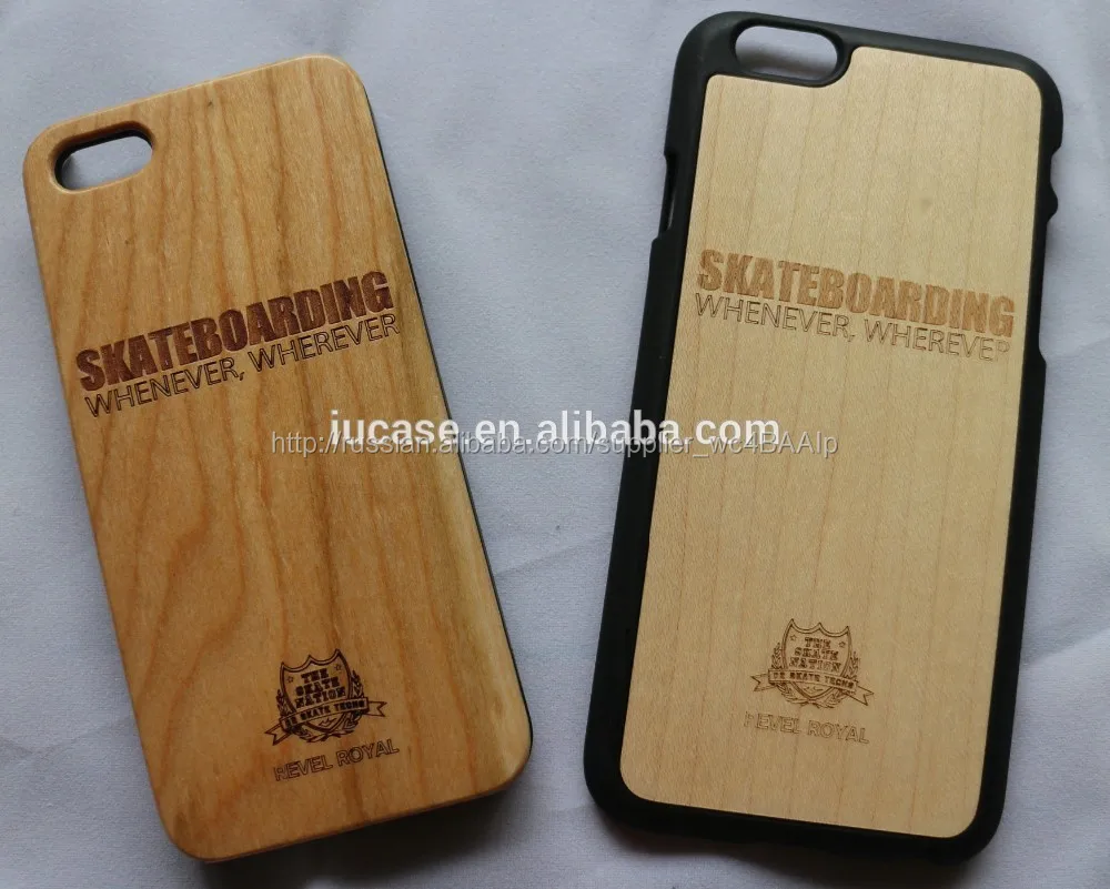 Unpainted Wood iPhone Case, Blank Wooden iPhone Case, Laser Engraved Bamboo iPhone Case
