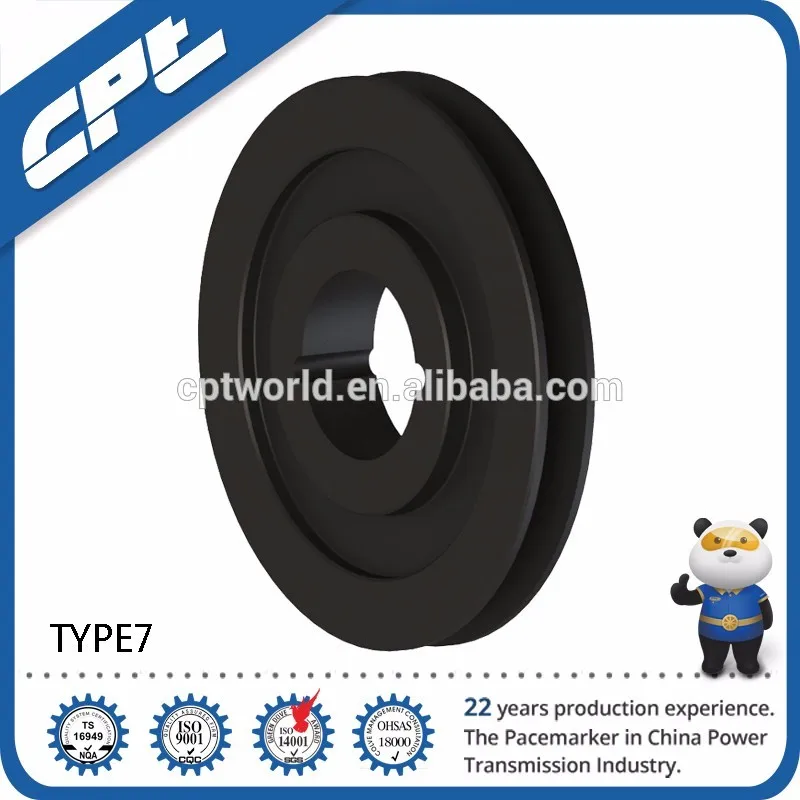 Alibaba Supplier spa cast iron v belt pulley dimensions