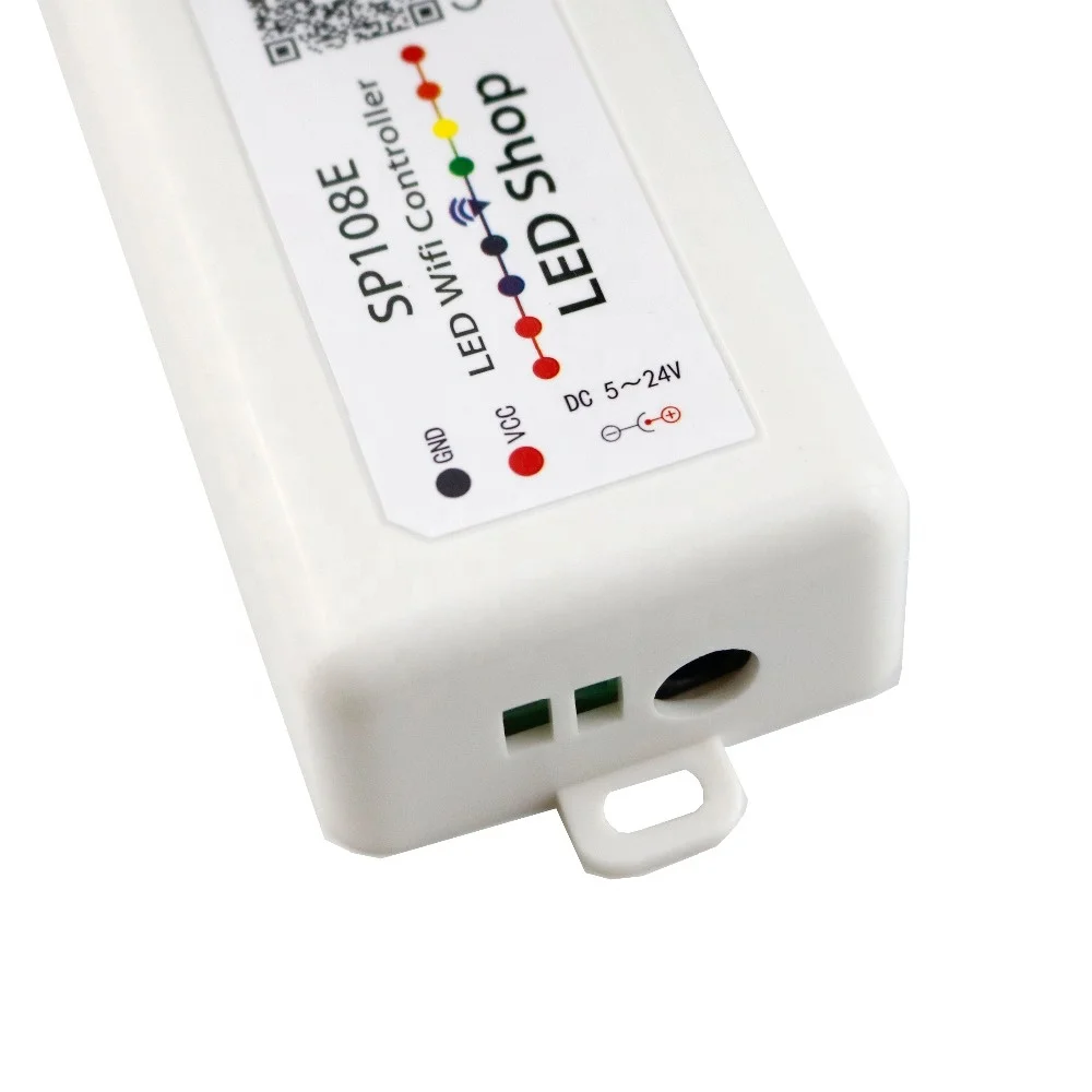 
SP108E DC5-24V Long distance APP remote control WiFi Smart SPI Pixel LED Controller for ws2812b ws2811 sk6812 APA102 DMX512 RGB 
