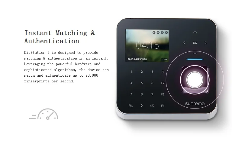 BioStation 2 Suprema Waterproof Fingerprint Access Control Machine Price