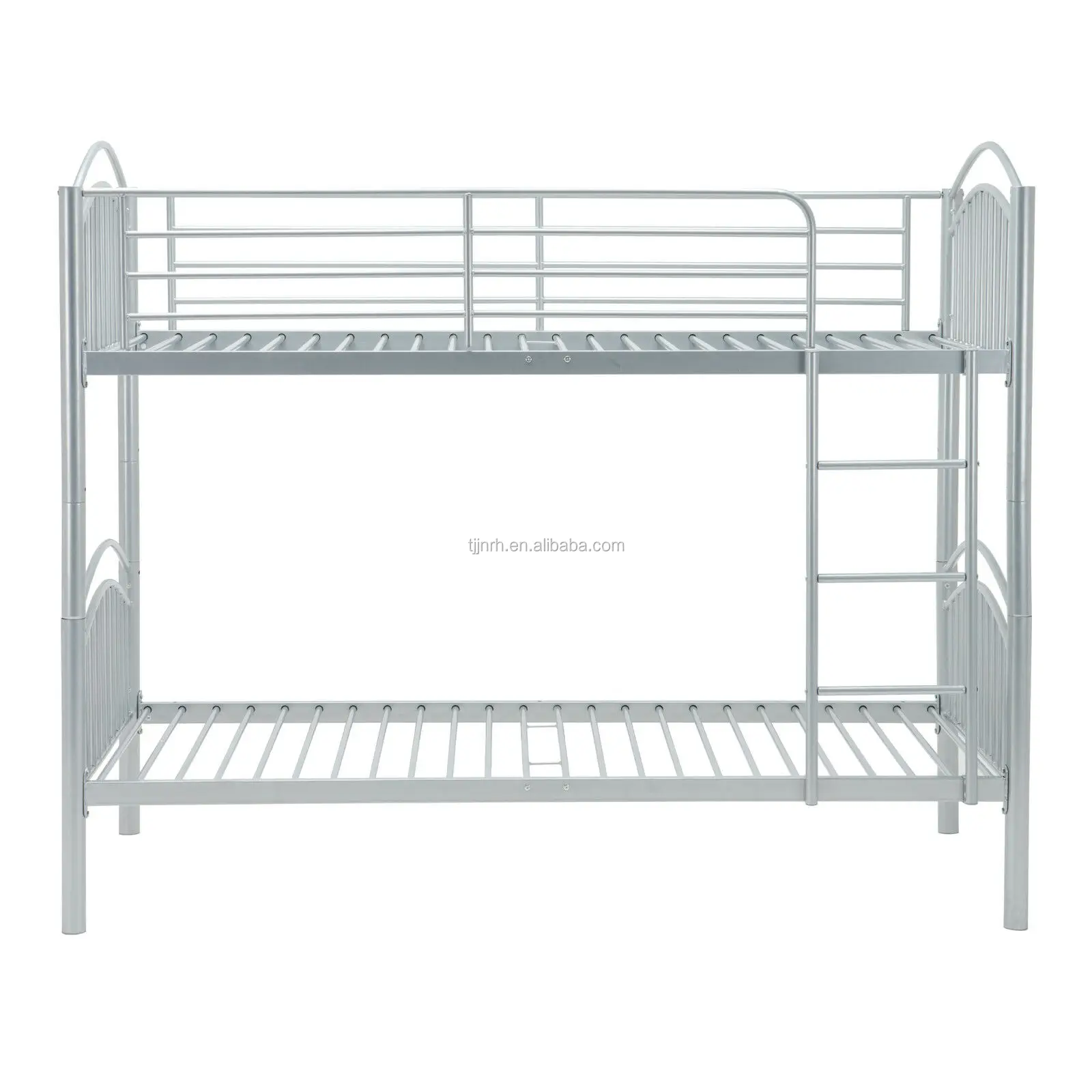 3FT Single Metal Bunk Bed Frame with Safety Guardrail 2-Storey Bed
