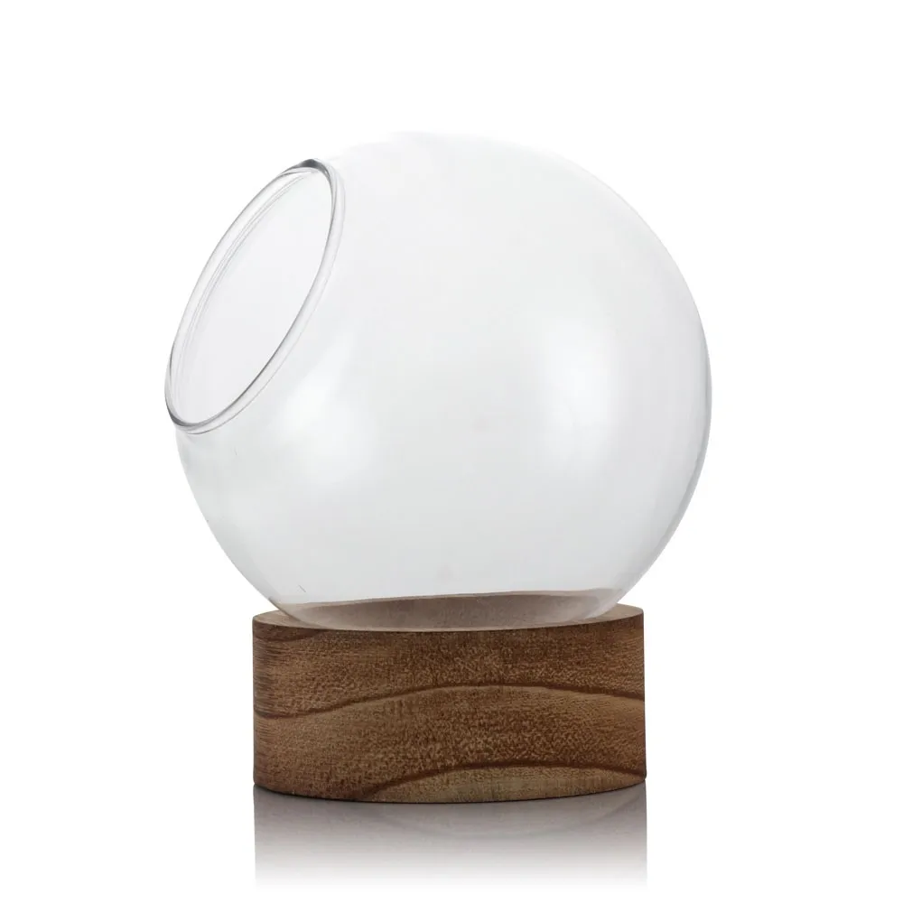 centerpiece large round hanging flat fish bowl