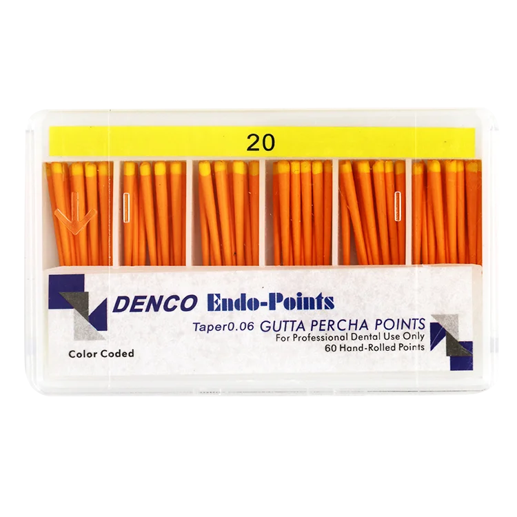 Сертификат CE, стоматологический конус GP Gutta Percha Points 0,06