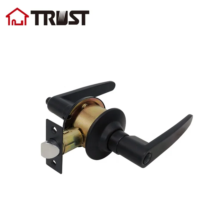 TRUST 3412-MB  Cylindrical Privacy Bathroom Toilet Handle Knobs Lockset