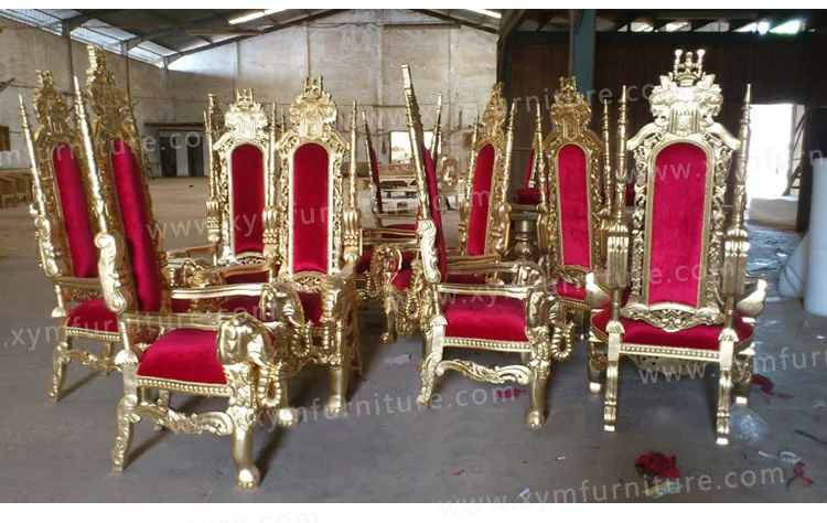 Luxury Wedding Furniture High Back King Throne Chair For Sale