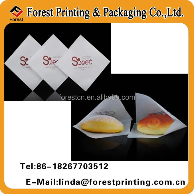 unique paper bag PE film oil proof bag for pretzel packing