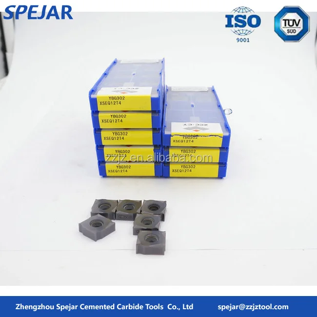 XSEQ12T4 tungsten carbide side and face milling inserts for cnc machine