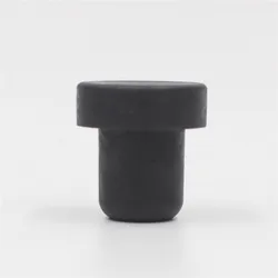 Plain black color spirits bottle cork stopper synthetic stopper for gin bottle