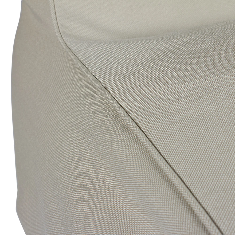 Olefin Outdoor Fabric Khaki Couch Beanbag Sofa