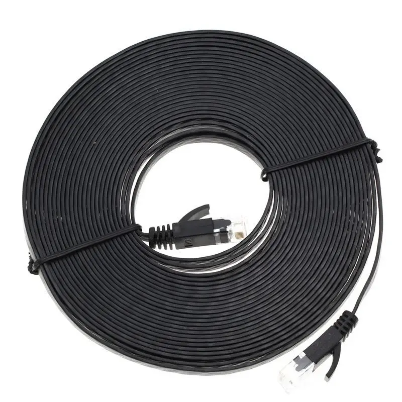 New High Quality 1M/3M/5M/10M Aurum Cables Flat CAT6 UTP Ethernet Internet Network Cable RJ45 Patch LAN