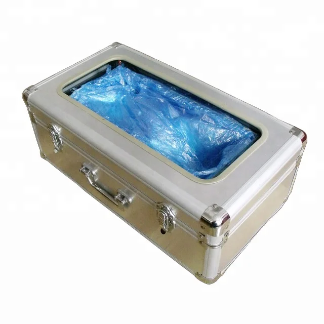 Automatic Disposable PE Shoe Cover Machine 100pcs Loadable Covers Eco-Friendly for Living Bedroom Dining Room Hotels Weddings