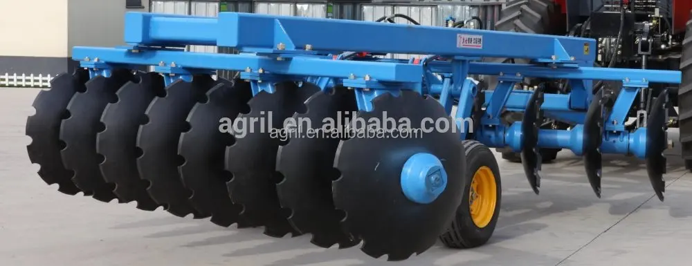 top quality farm tractor use high working efficiency heavy duty hydraulic operating offset disk harrow with wheels