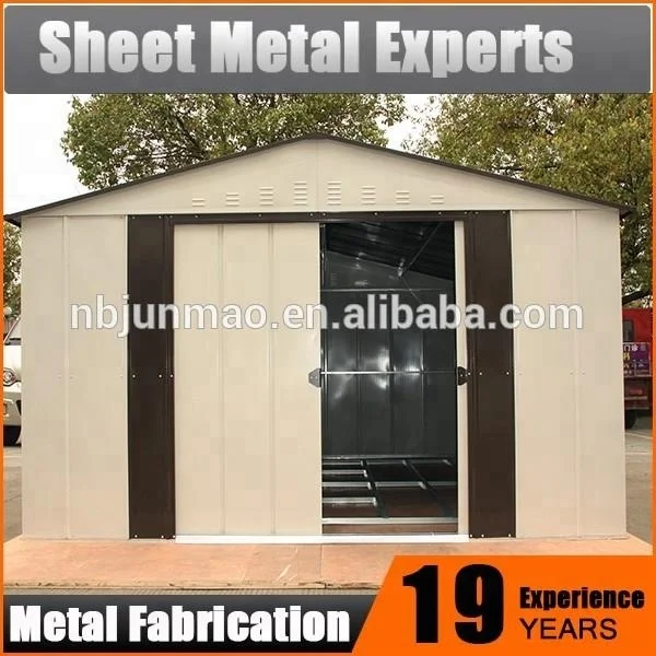 Made in China outdoor use metal backyard and garden tools storage sheds lockable