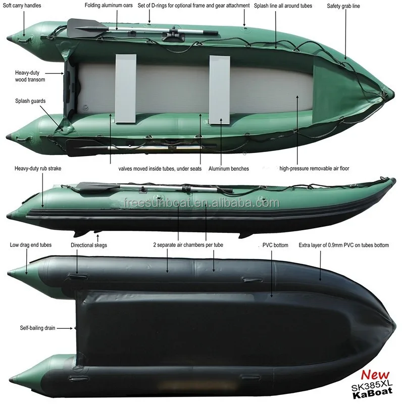 Heavy Duty Expedition Inflatable Kaboat Inflatable Boat Pvc boat Air Mat Ce sport speed motor rescue rowing boat