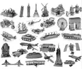 24 kinds 3D DIY Metal building boats planes model for adult and kids educational toys Jigsaw