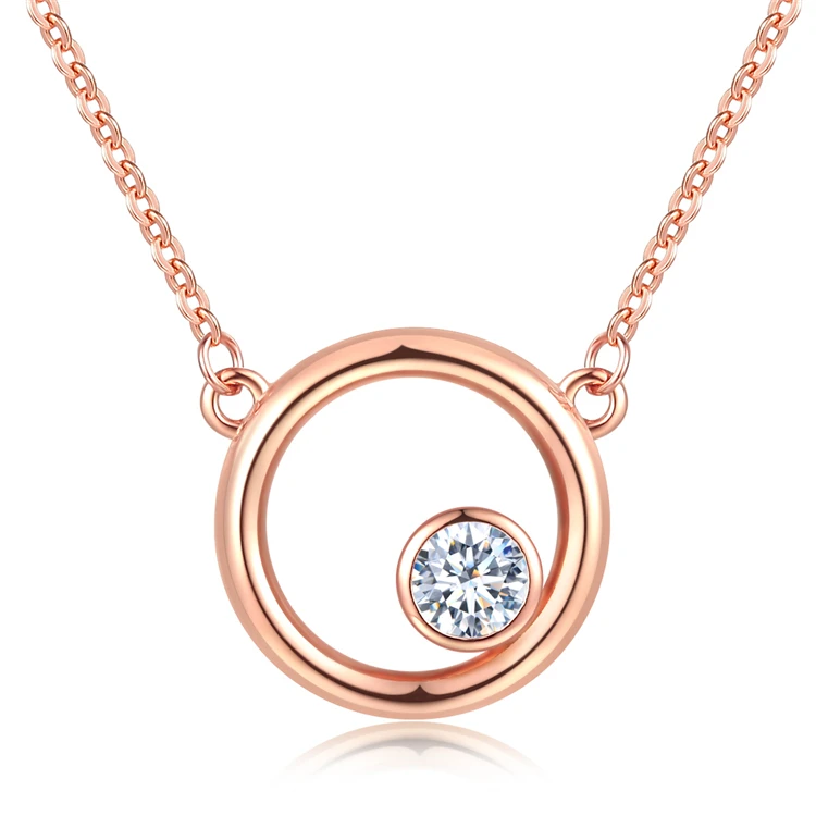 Ожерелье Qings для матери и дочери из стерлингового серебра 925 пробы с покрытием из розового золота, ожерелье для мамы, подарок на день матери