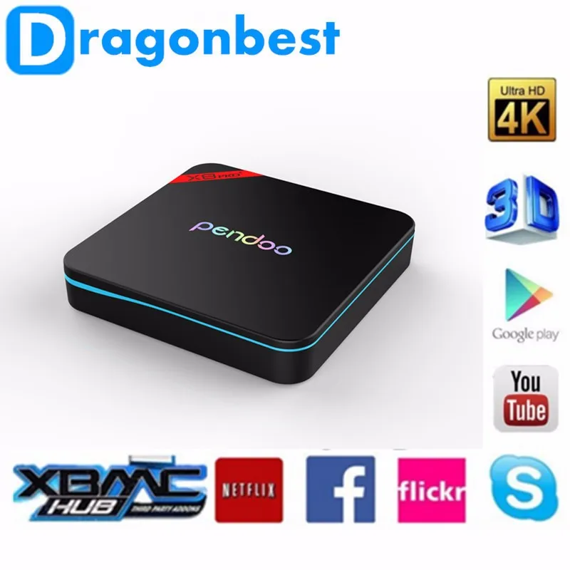 Новый продукт 2019 Pendoo X8 Pro + S905X 1G 8G linux tv box с низкой ценой full hd KD player set top