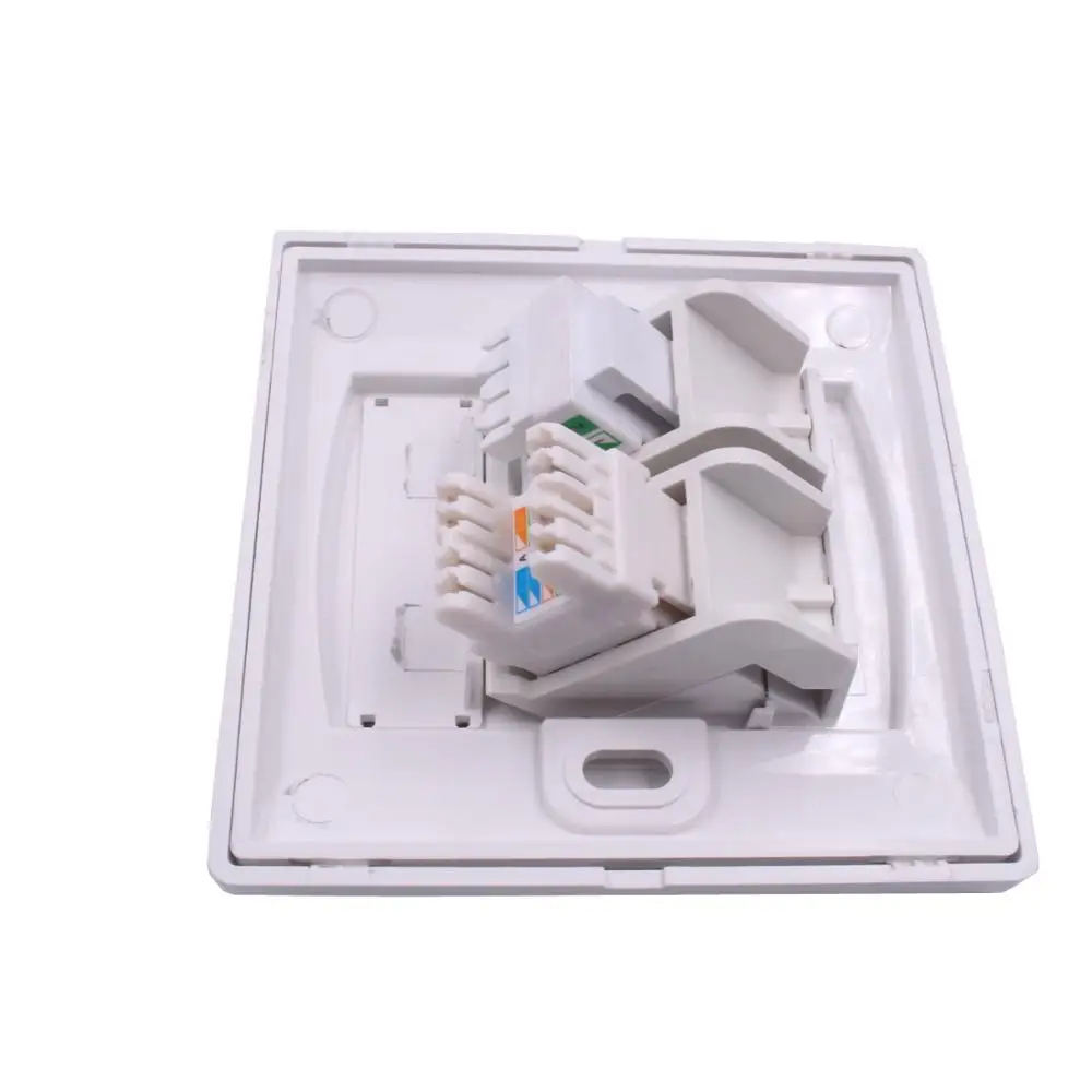 86 Type RJ45 Face Plate Wall socket cat5e cat6 2 Dual Port Face Plate