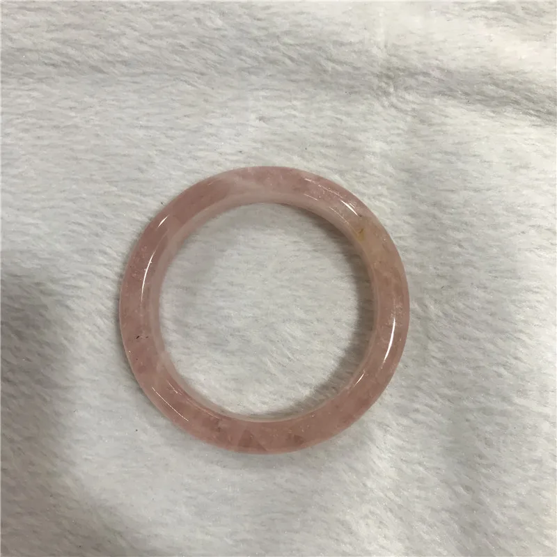 
Loving Rose Quartz Crystal Bangle Natural Pink Rose Crystal Bracelet For Gift 
