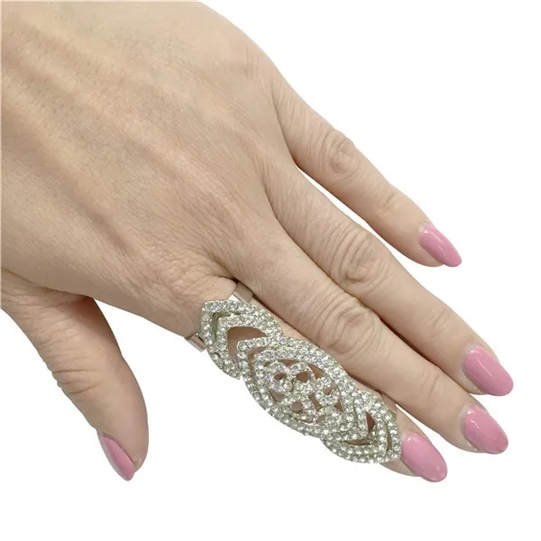 New Fashion Retro Vintage Rock Punk Full Finger Joint Armor Knuckle Alloy Rings