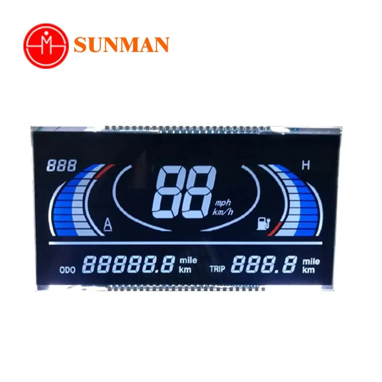 Пользовательский размер, высокая контрастность, ва, сегмент, ЖК спидометр