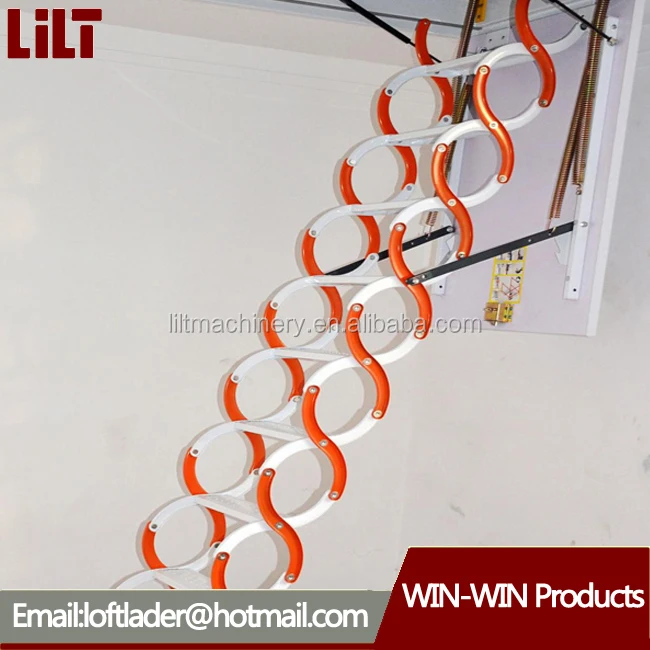 aluminum folding attic ladder small space attic stairs invisible folding ladders
