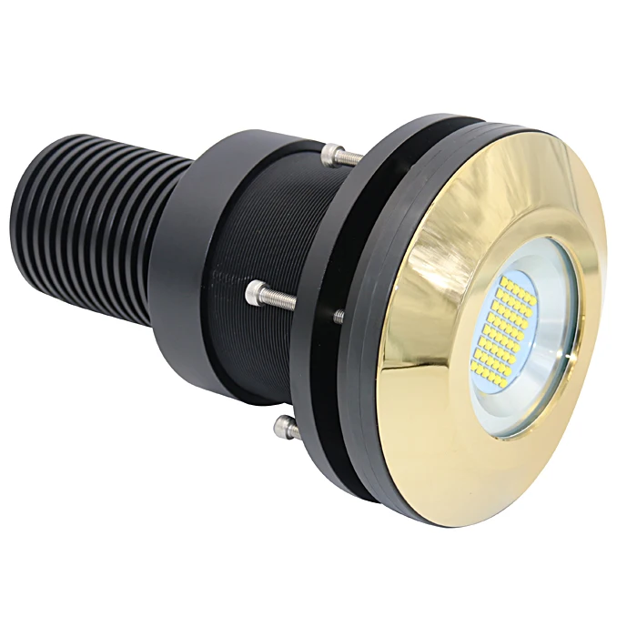 Fast Shipping 120W Decorative Bronze Housing Thru Wall Marine Deep Sea Superyacht Transom Underwater Led boat Light