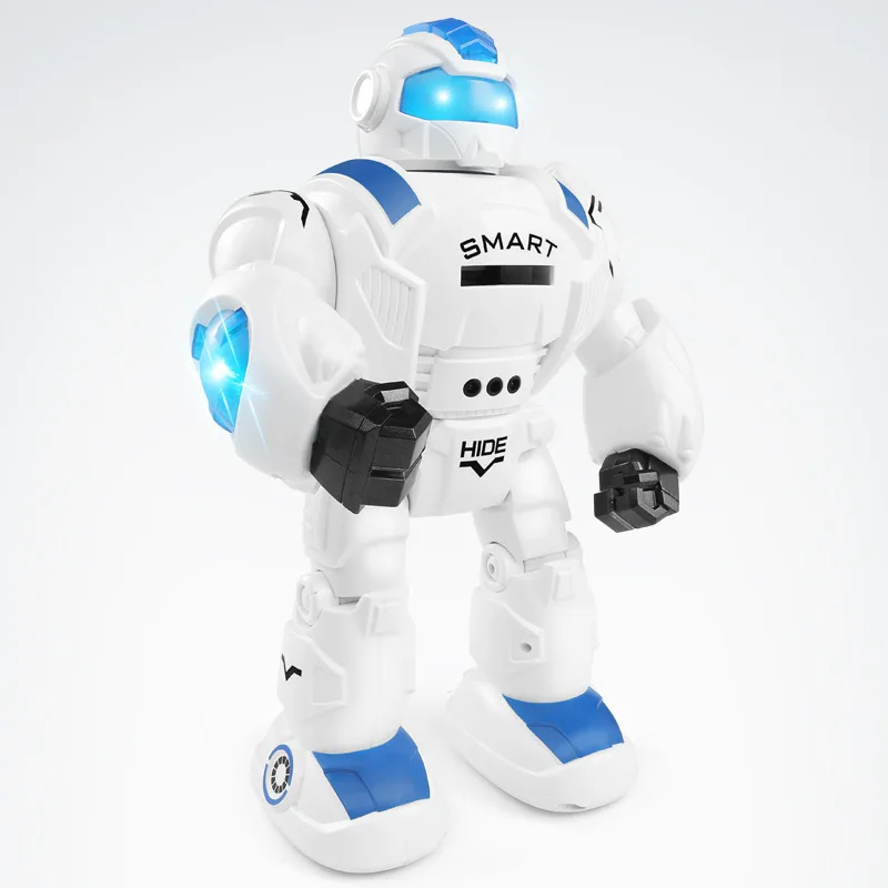 DWI Gesture sensing remote control plastic humanoid robot toy with shooting function