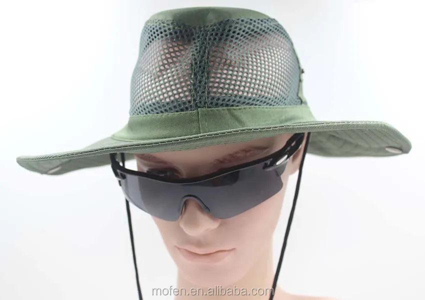 Outdoor green climbing fishing camouflage rush bucket hat fisherman hat jungle round hat