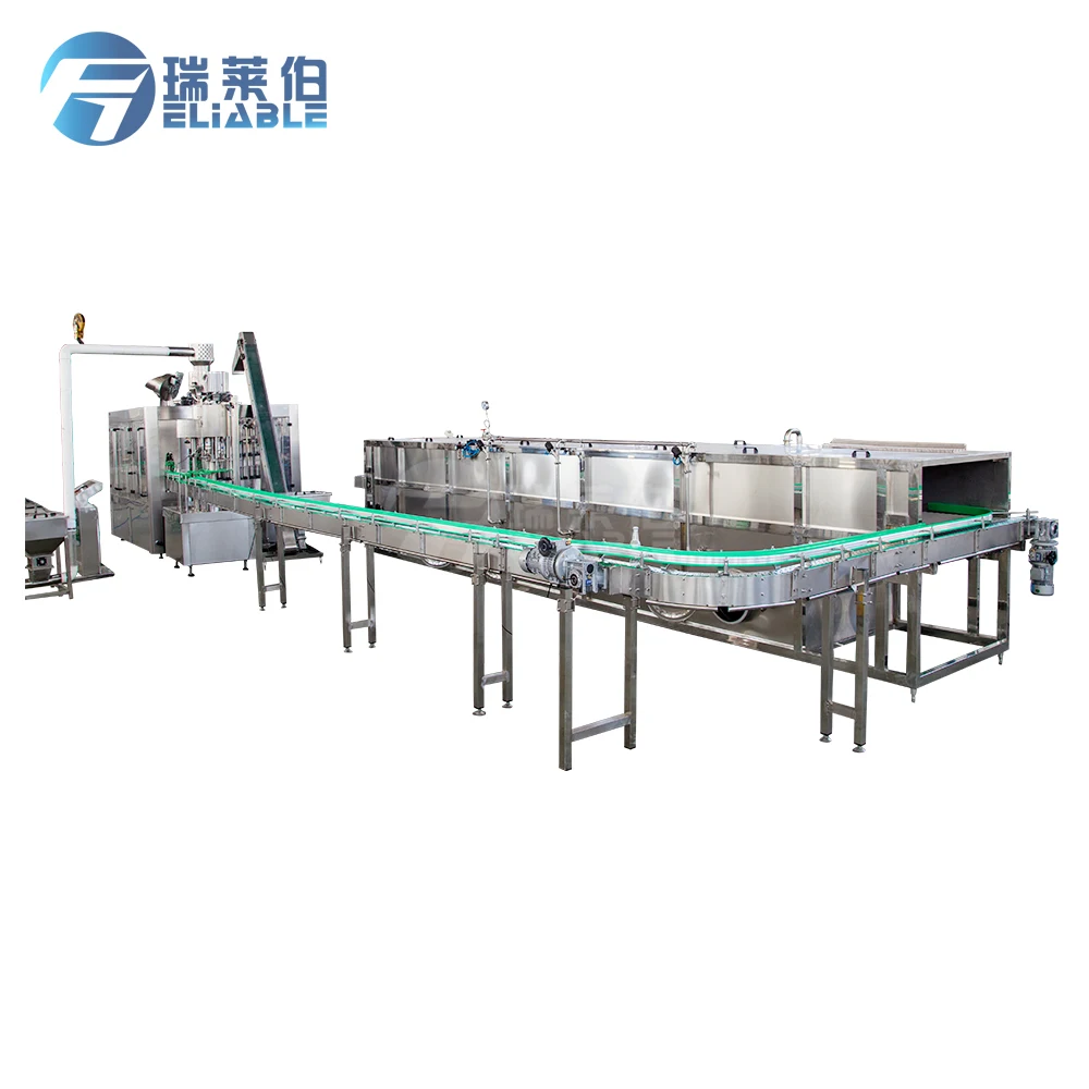 CE certification approved juice beverage cooler spray cooling tunnel