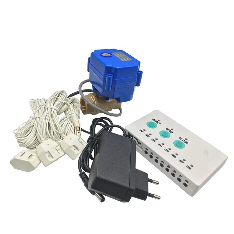 flood buzz water leak detector sound alarm auto shut off valve for with detection proof