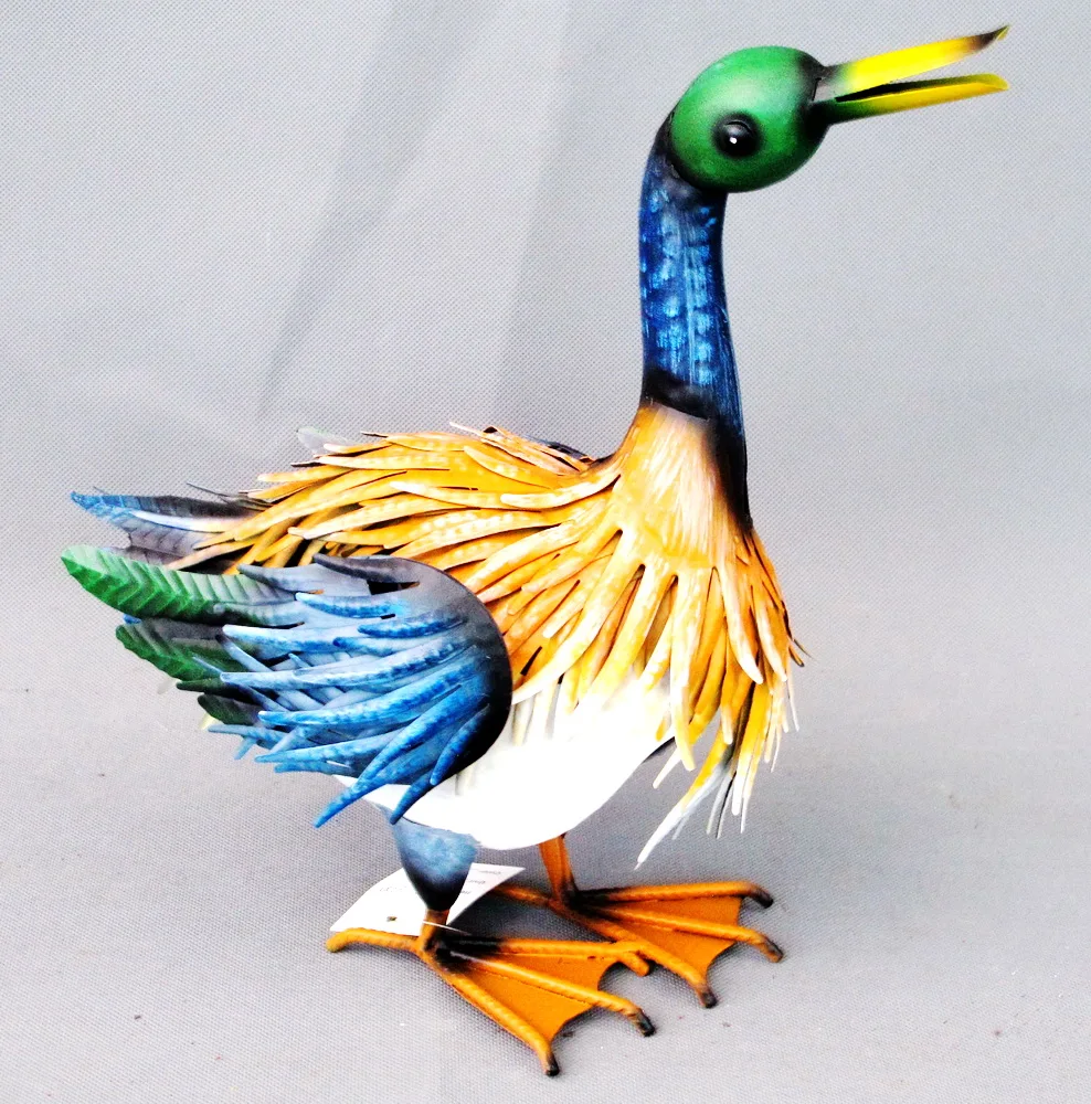 outdoor decorative duck Metal Garden Supply