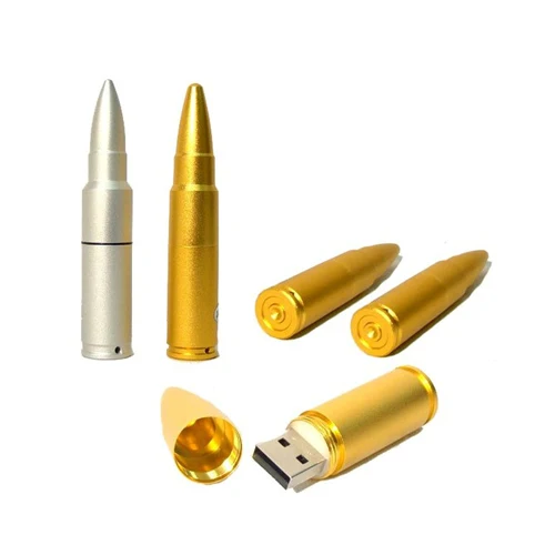 Metal 2GB Custom Bullet Shaped USB Flash Drive 8GB
