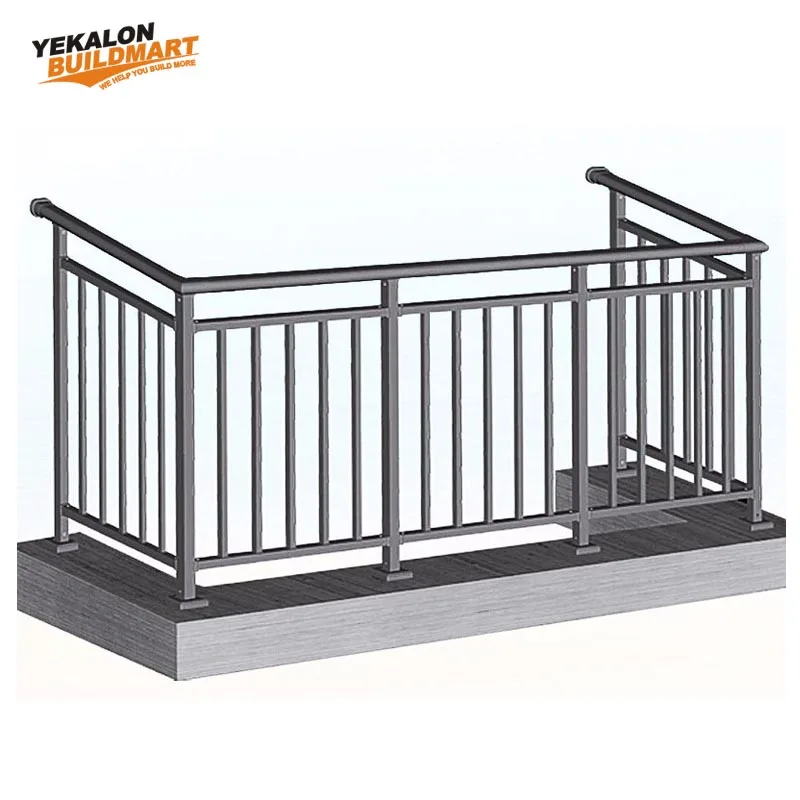 Galvanizing Zinc Balustrade Grade 304 Stainless Steel Handrail Modern Terrace Railing Designs Balcony Stainless Steel Railing