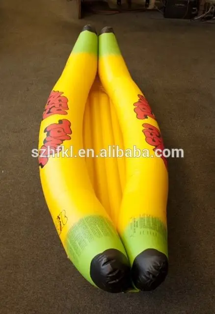 kids inflatable canoe, pvc inflatable boat for pool and lake