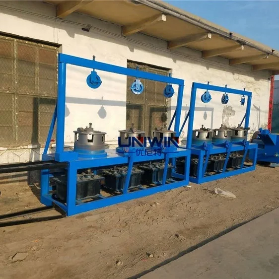 Wire drawing machine for binding wire