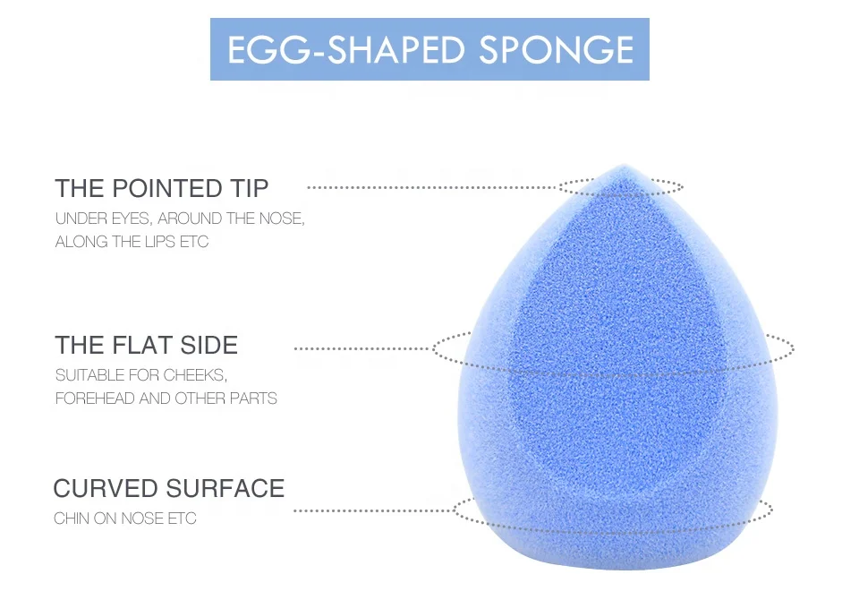 Melason Powder Puff Aircushion Puff Makeup Remove Latex Free Microfiber Velvet Cosmetic Flocked Makeup Sponge For BB Cream