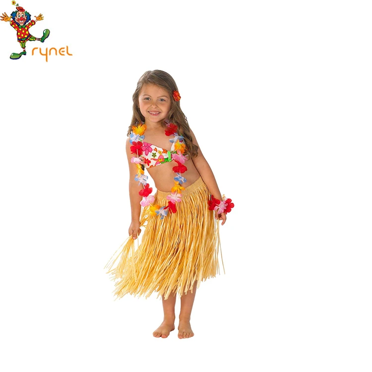 Hawaiian Dress Costumes Hula stage Performance costume For Kids PGCC4298