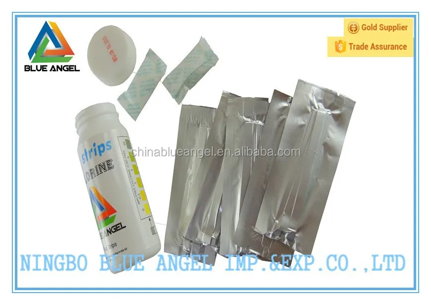 One Touch Test Strip for Chlorine CL test strips for pool and spa water