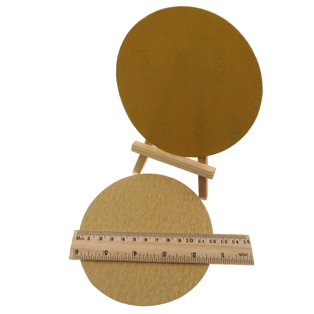 5Inch Golden Sandpaper Self Adhesive Abrasive Paper