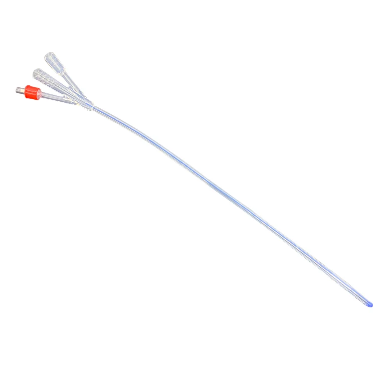 
100% medical silicone disposable 2/3-way foley urethral catheter with balloon 