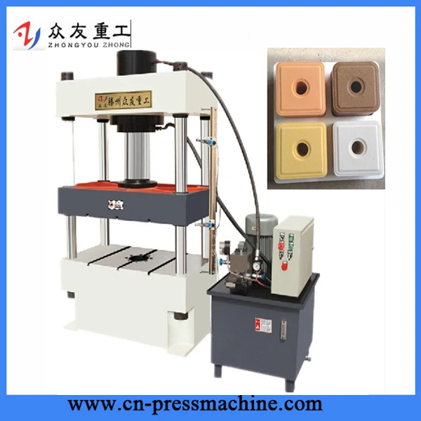 animal licking salt block making hydraulic press