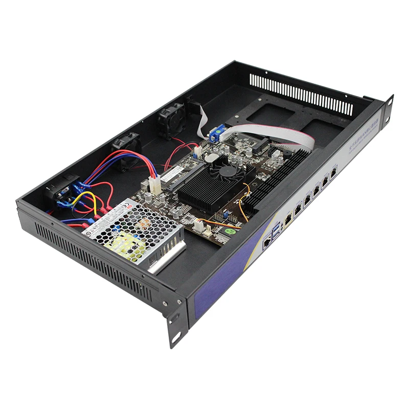 OEM Intel celeron 2980U pfsense hardware 1U firewall with 6 Intel 82583V 1000M Lan