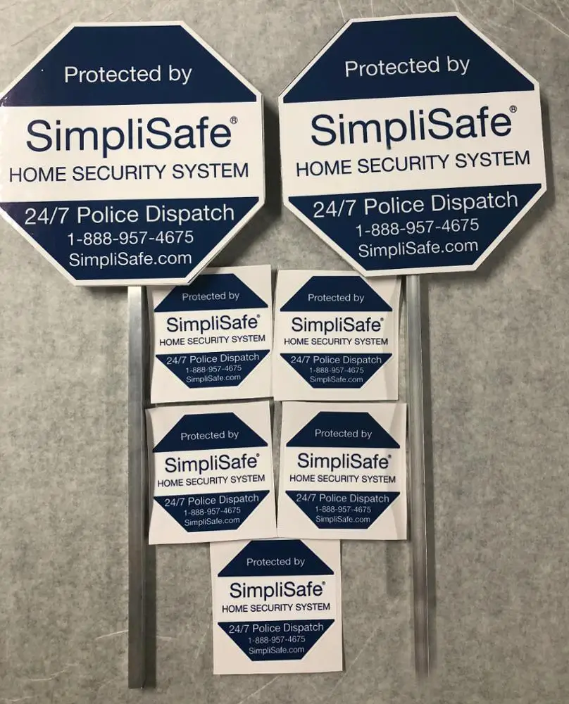 China factory Custom American reflective home adt security sign