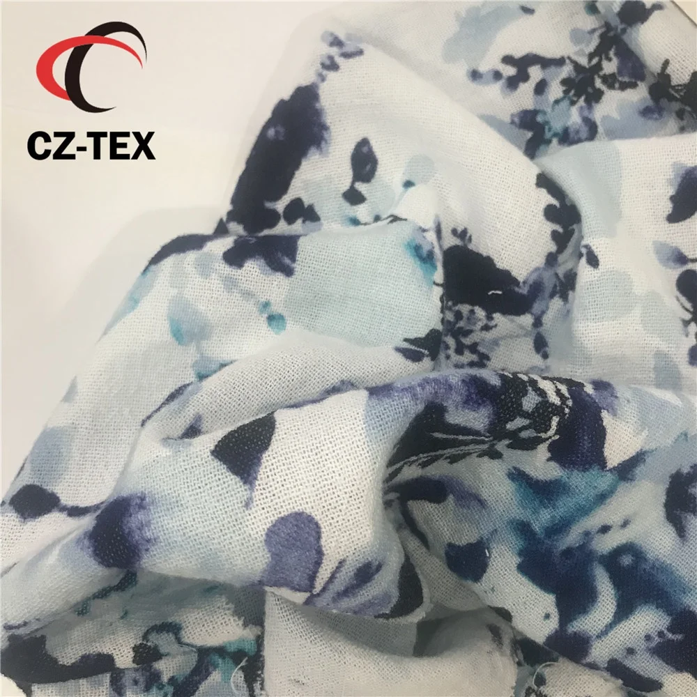 
2021 new design fashion fabrics pure cotton gauze fabric print 