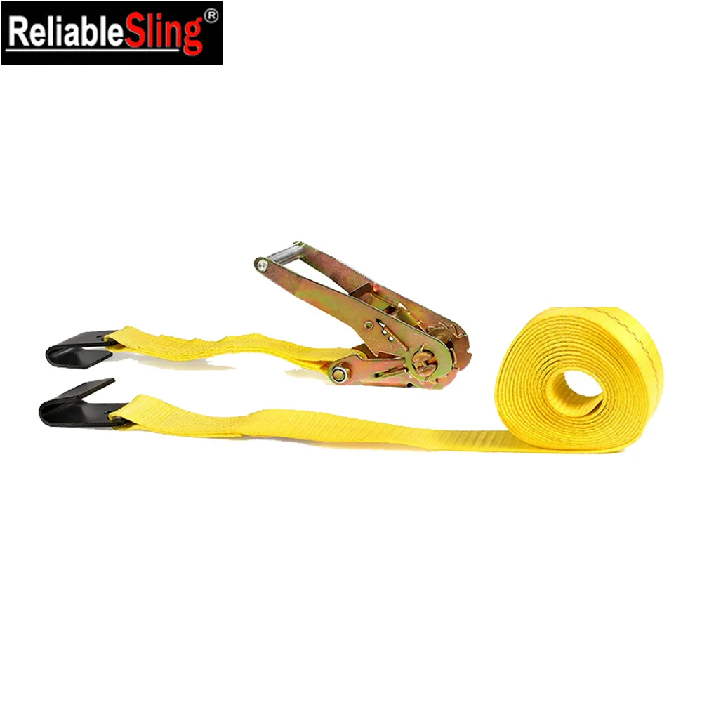 Truck Car Transportation Cargo Ratchet Tie Down Lashing Straps