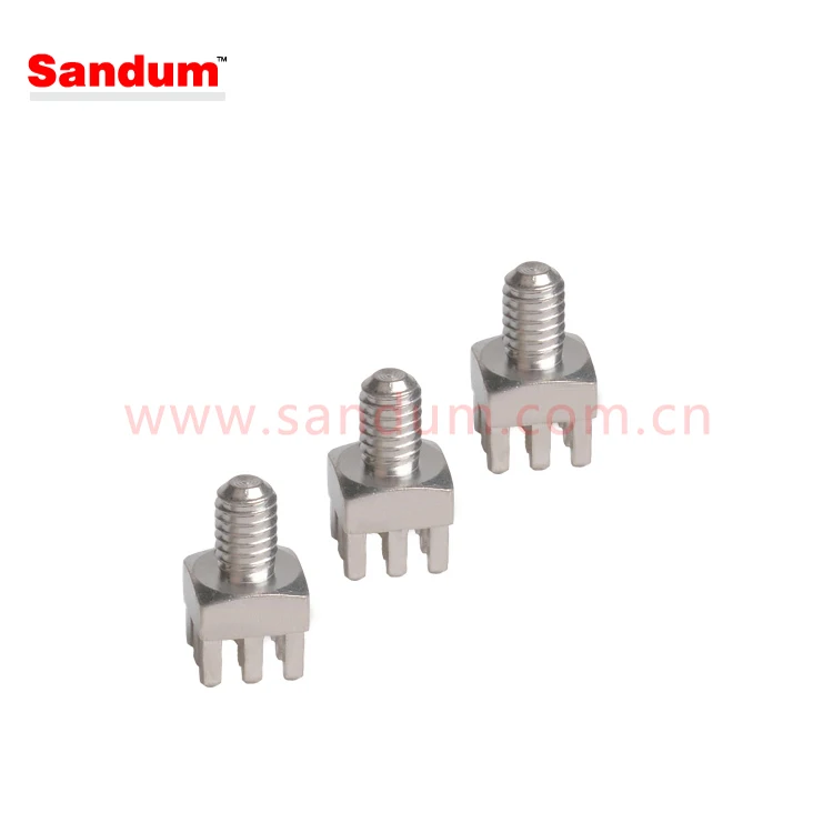 Press fit power element with connector screw full pin plate for PCB