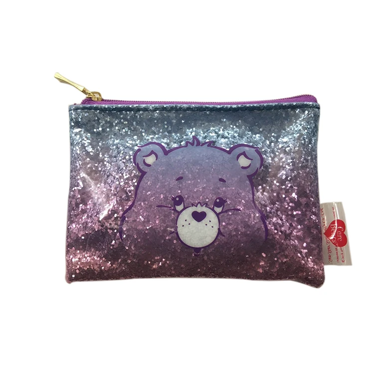 
2019 new hot cartoon color sequins PVC children purse mini storage small bag 