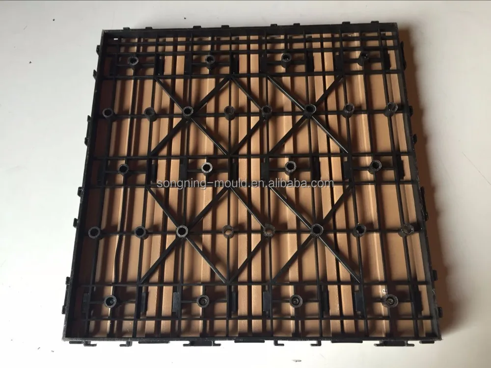 outdoor DIY square decking tile 300x300 size For Garden Balcony